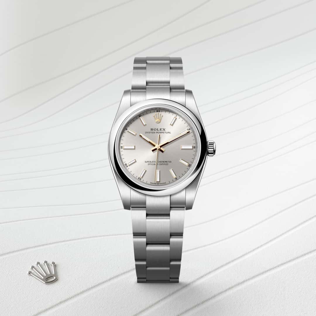 Rolex Oyster Perpetual in Oystersteel, M124200-0001 - Schiffman's Jewelers