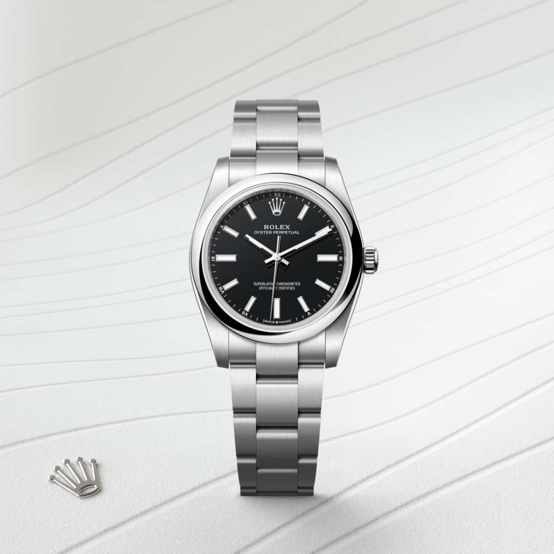 Rolex Oyster Perpetual in Oystersteel, M124200-0010 - Little Switzerland