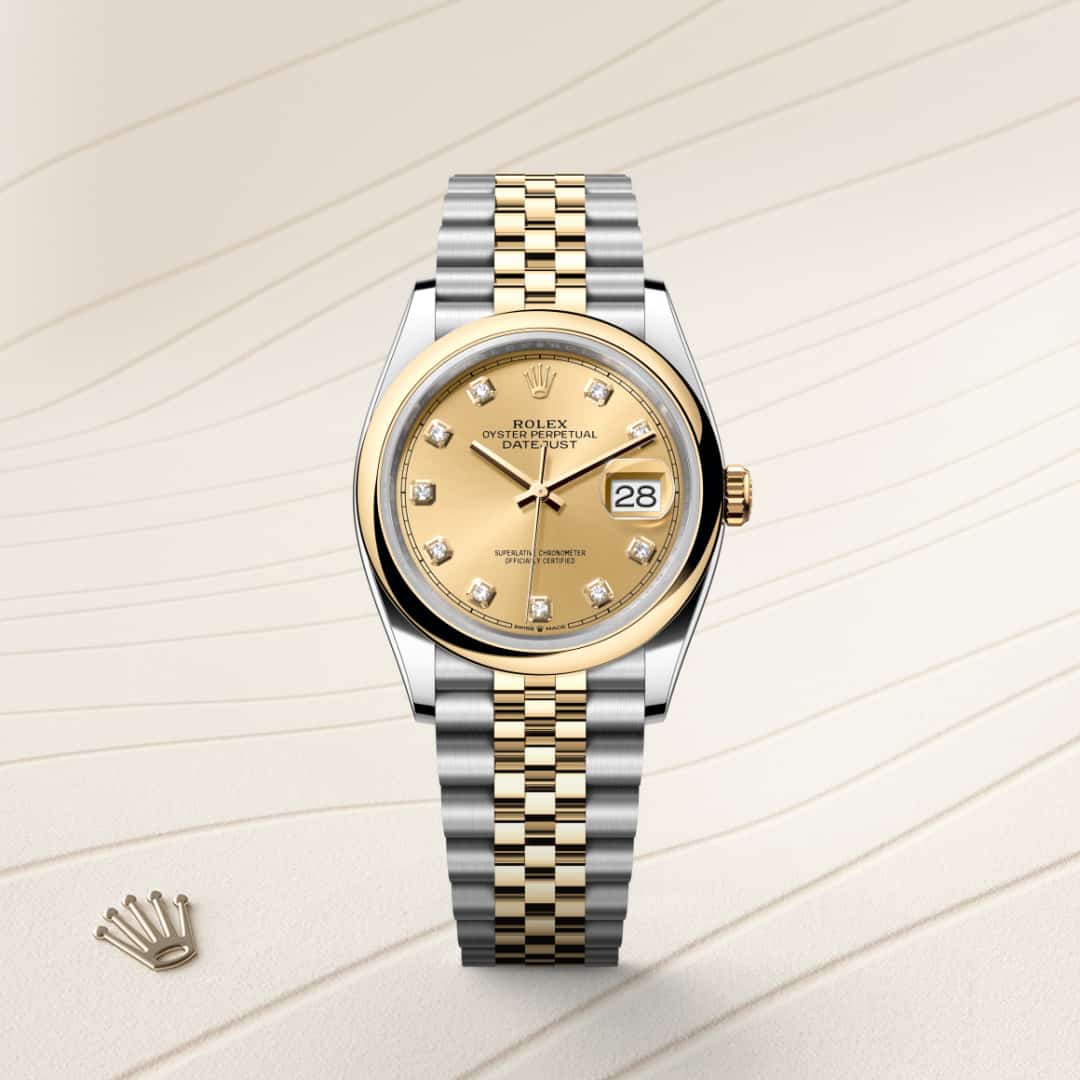 Rolex Datejust in Yellow Rolesor - combination of Oystersteel and yellow gold, M126203-0017 - Little Switzerland