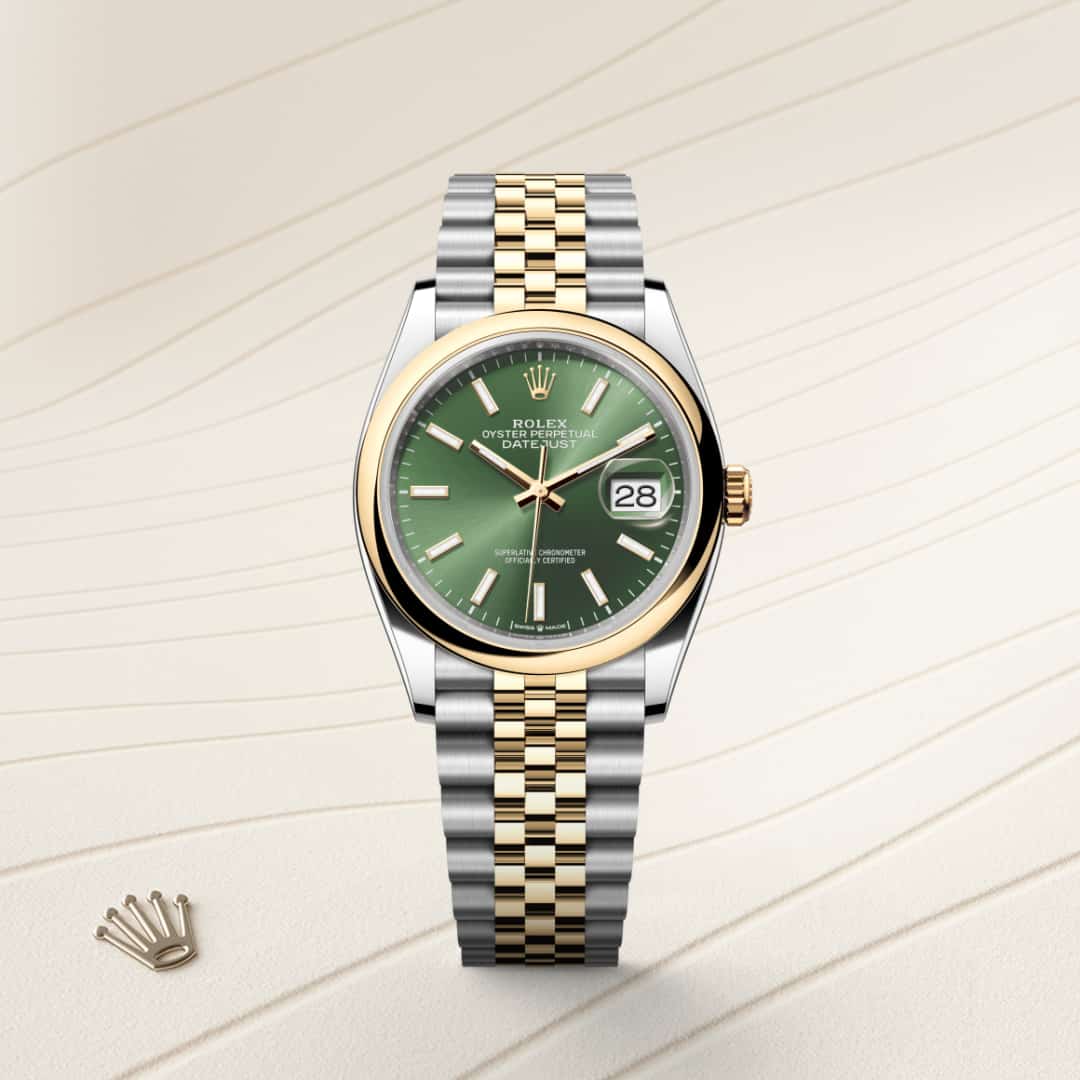 Rolex Datejust in Yellow Rolesor - combination of Oystersteel and yellow gold, M126203-0057 - Clarkson Jewelers