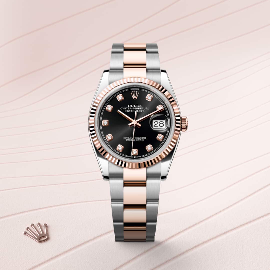 Rolex Datejust in Everose Rolesor - combination of Oystersteel and Everose gold, M126231-0020 - Rolex Boutique Palo Alto