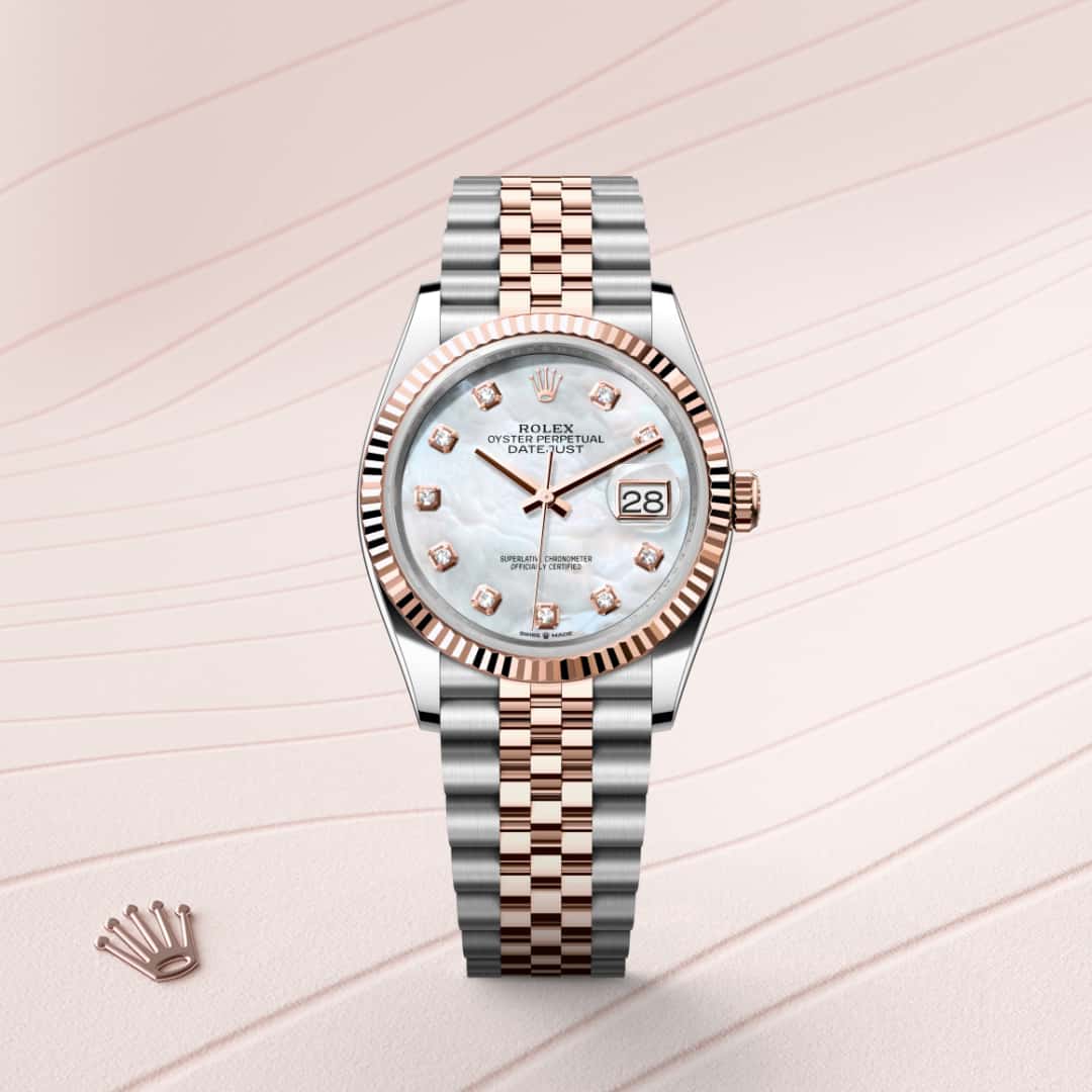 Rolex Datejust in Everose Rolesor - combination of Oystersteel and Everose gold, M126231-0021 - Meierotto Jewelers
