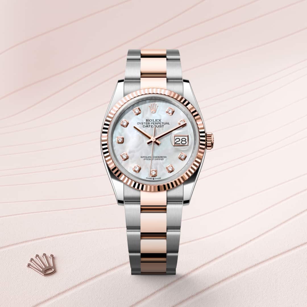 Rolex Datejust in Everose Rolesor - combination of Oystersteel and Everose gold, M126231-0022 - Lenox Jewelers