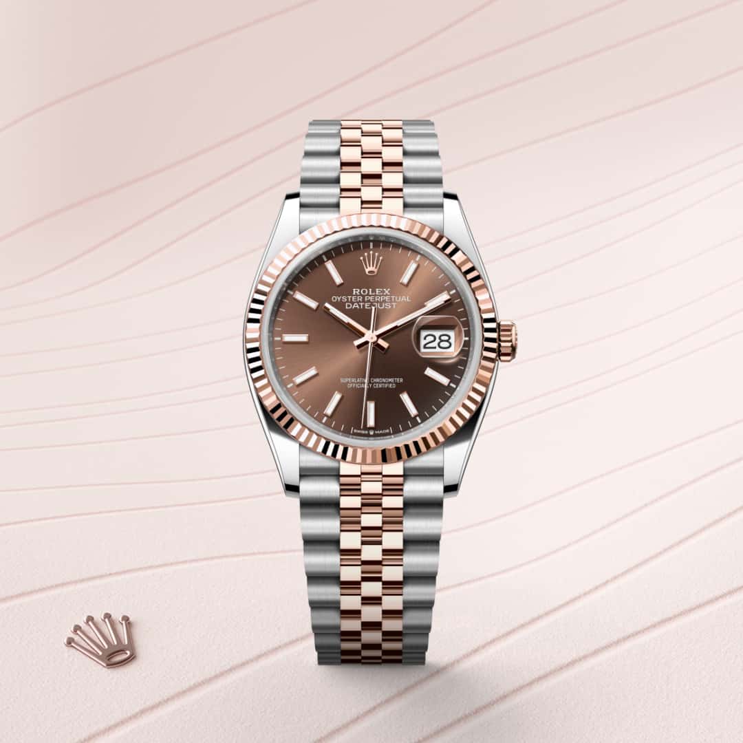 Rolex Datejust in Everose Rolesor - combination of Oystersteel and Everose gold, M126231-0043 - Meierotto Jewelers