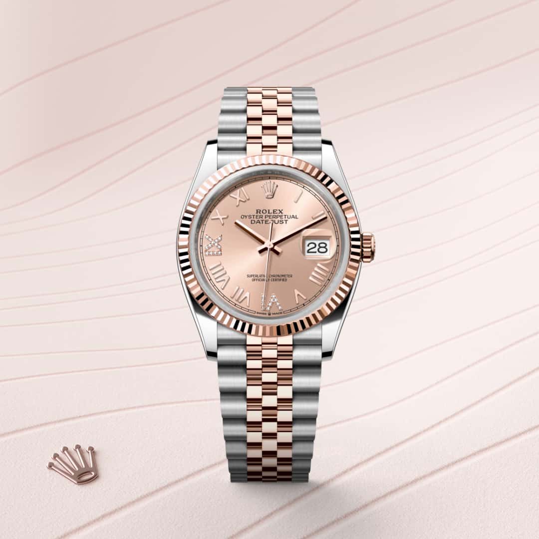Rolex Datejust in Everose Rolesor - combination of Oystersteel and Everose gold, M126231-0049 - Orr's Jewelers