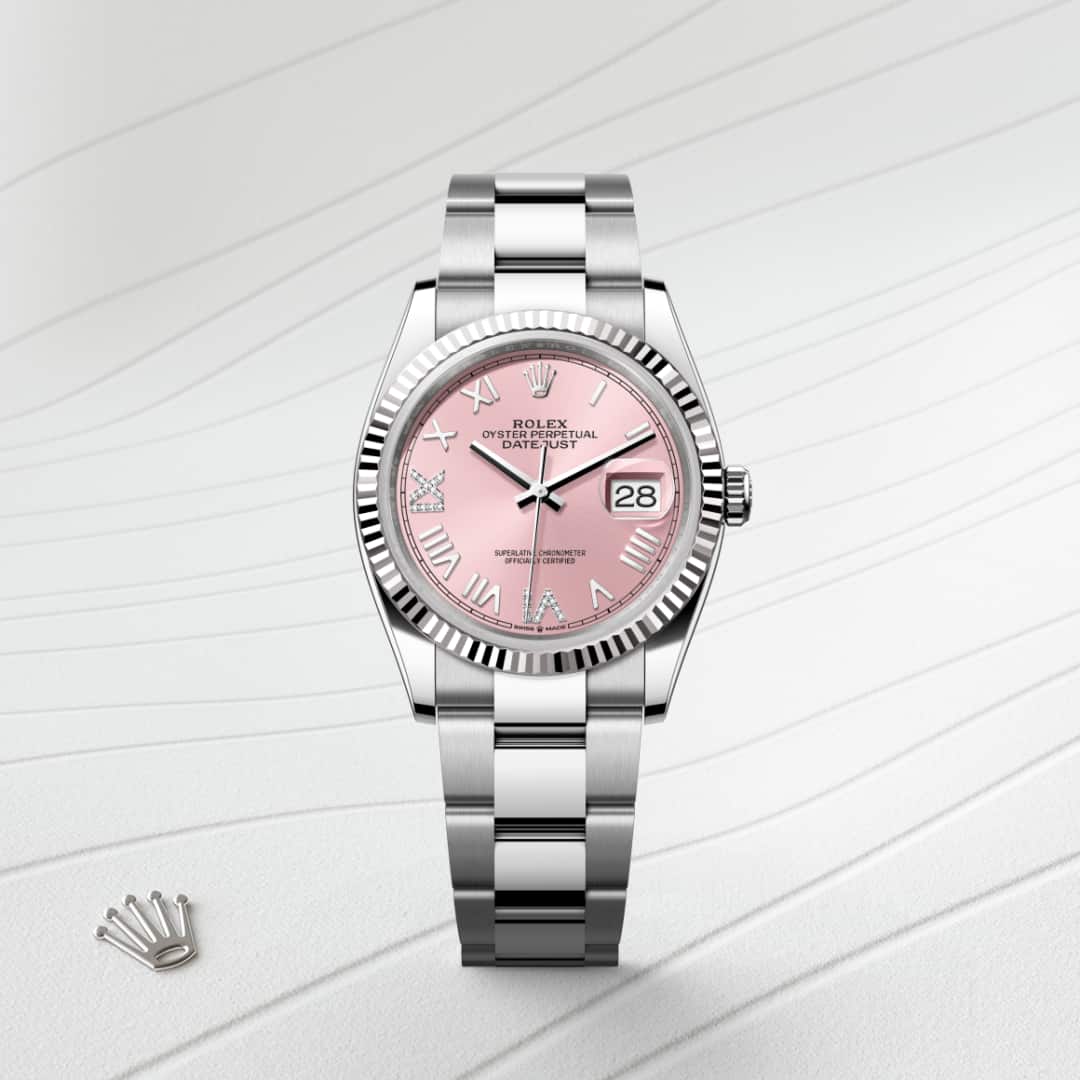 Rolex Datejust in White Rolesor - combination of Oystersteel and white gold, M126234-0066 - Walters & Hogsett
