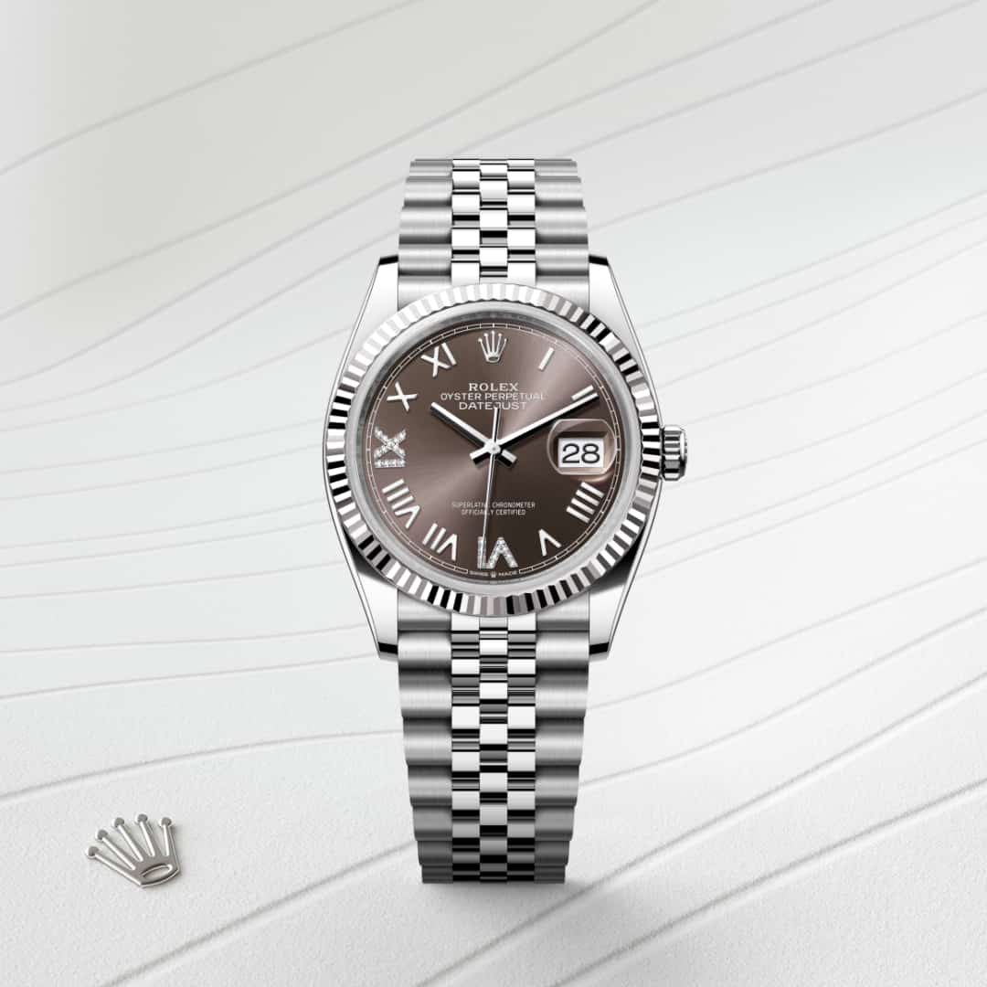 Rolex Datejust in White Rolesor - combination of Oystersteel and white gold, M126234-0071 - Rolex Boutique Palo Alto