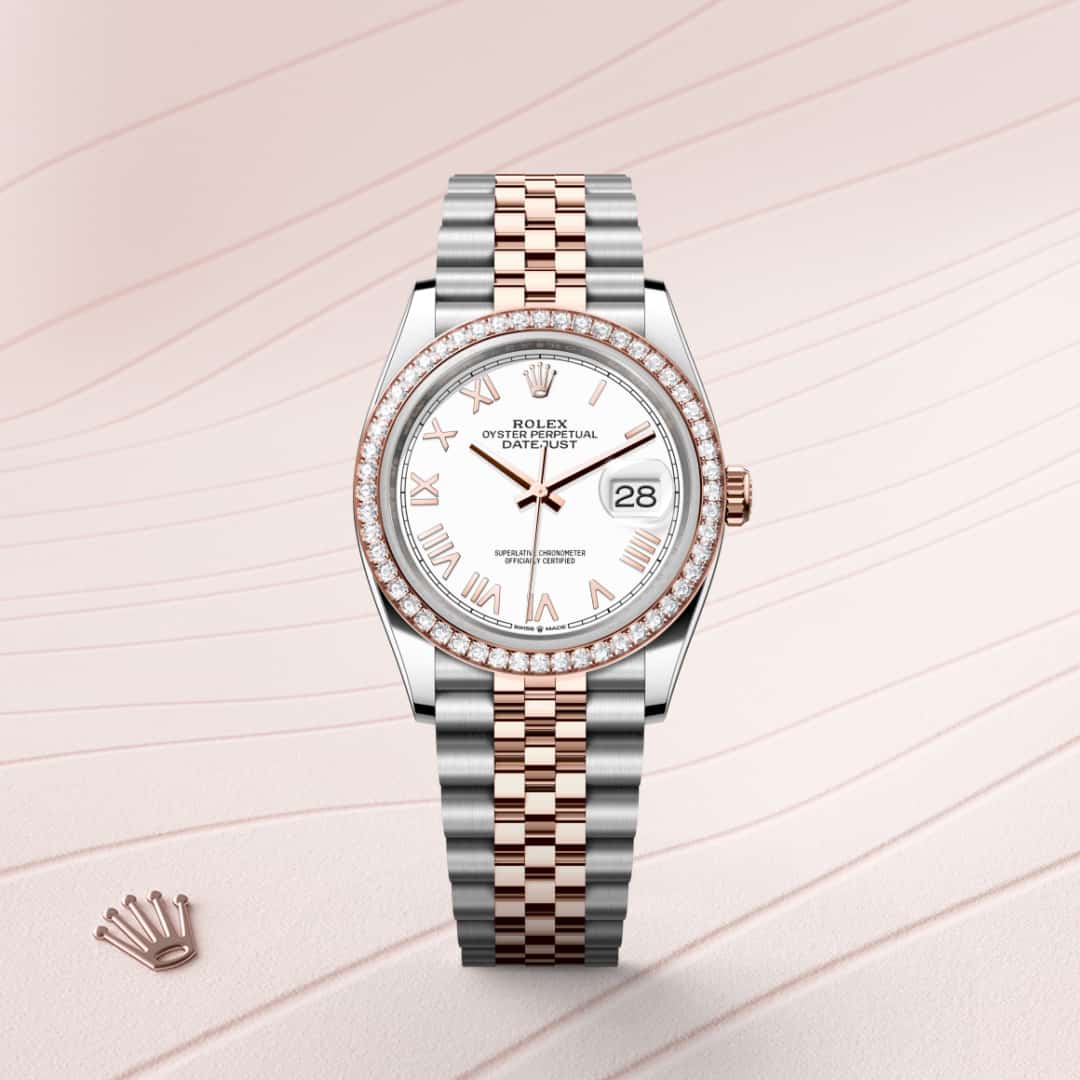 Rolex Datejust in Everose Rolesor - combination of Oystersteel and Everose gold, M126281RBR-0033 - Clarkson Jewelers
