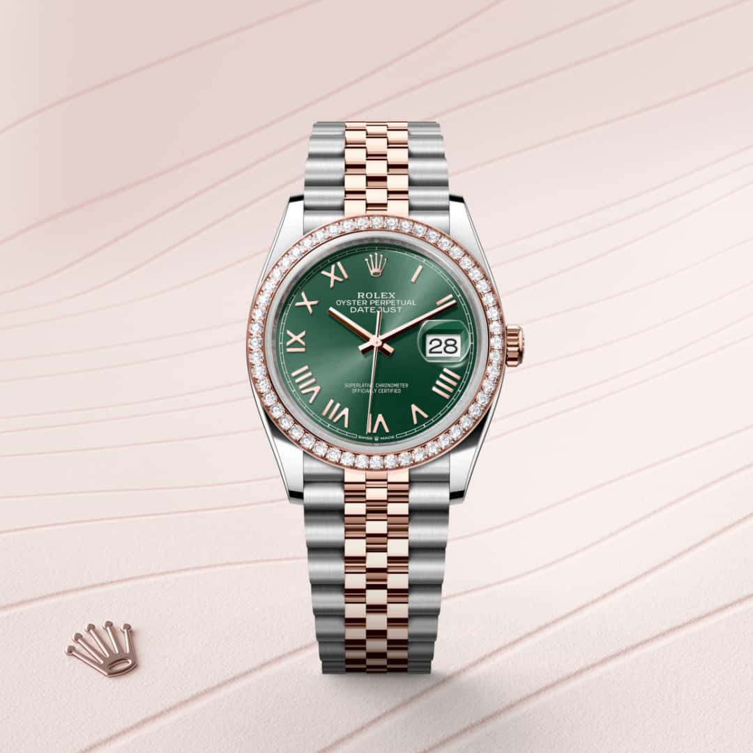 Rolex Datejust in Everose Rolesor - combination of Oystersteel and Everose gold, M126281RBR-0039 - Orrs Jewelers