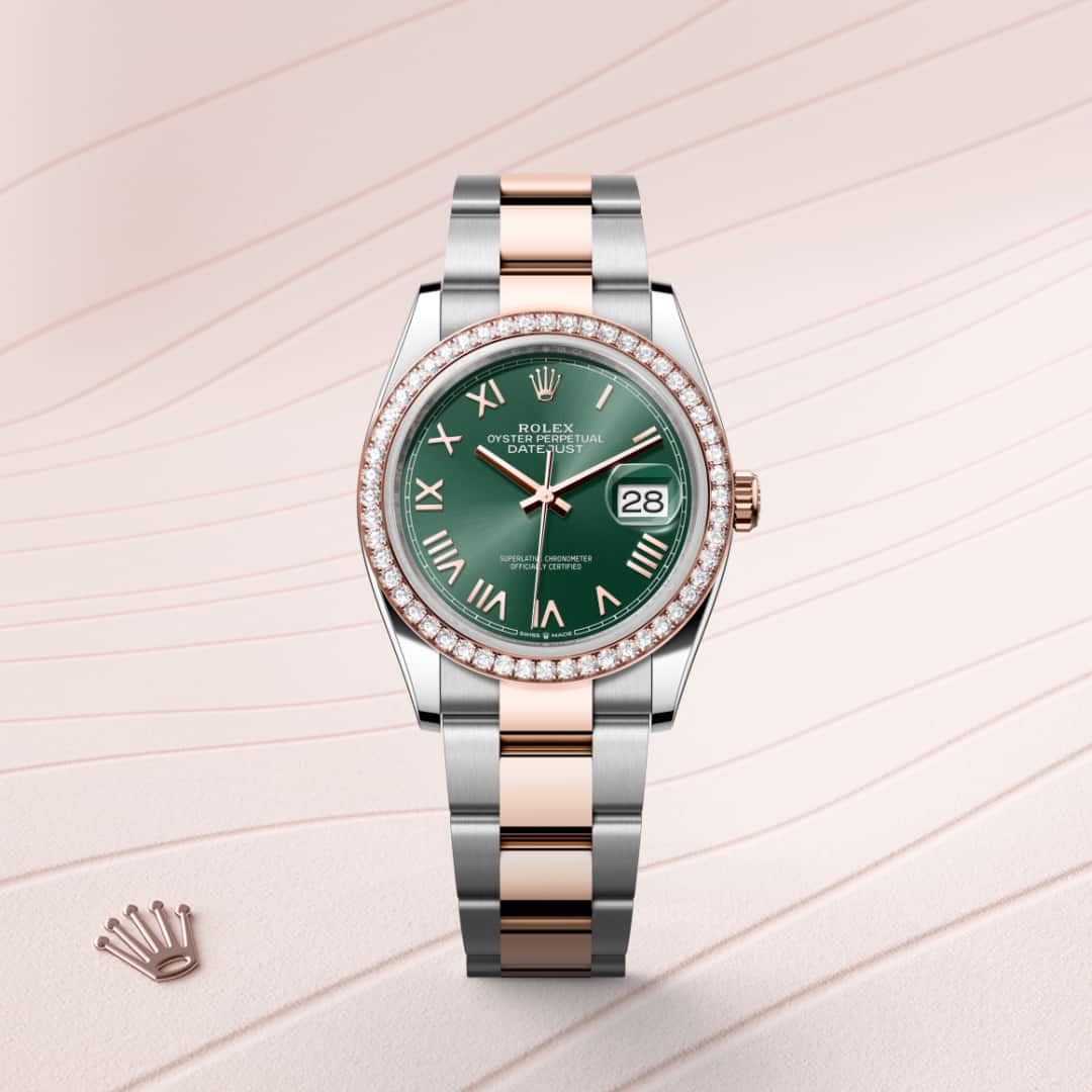 Rolex Datejust in Everose Rolesor - combination of Oystersteel and Everose gold, M126281RBR-0040 - Clarkson Jewelers
