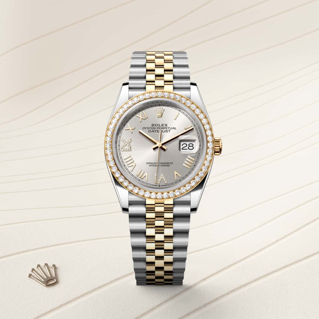 Rolex Datejust in Yellow Rolesor - combination of Oystersteel and yellow gold, M126283RBR-0037 - Clarkson Jewelers
