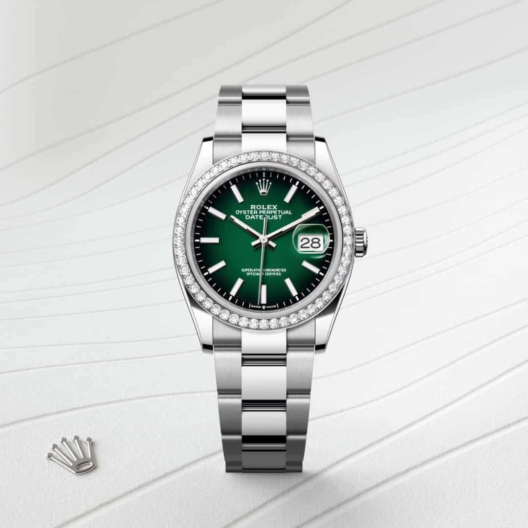 Rolex Datejust in White Rolesor - combination of Oystersteel and white gold, M126284RBR-0052 - Meierotto Jewelers