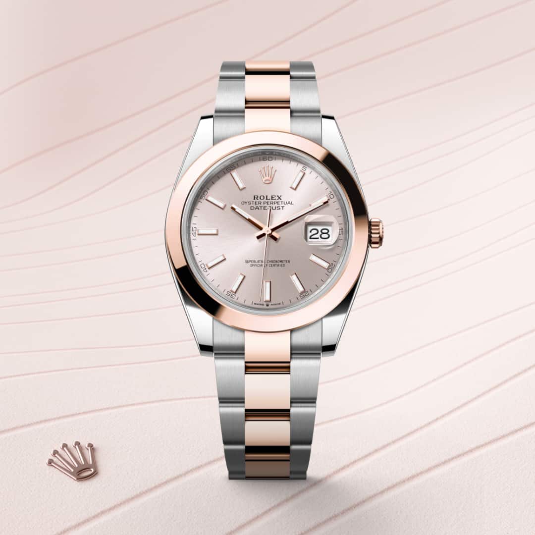 Rolex Datejust in Everose Rolesor - combination of Oystersteel and Everose gold, M126301-0009 - Little Switzerland