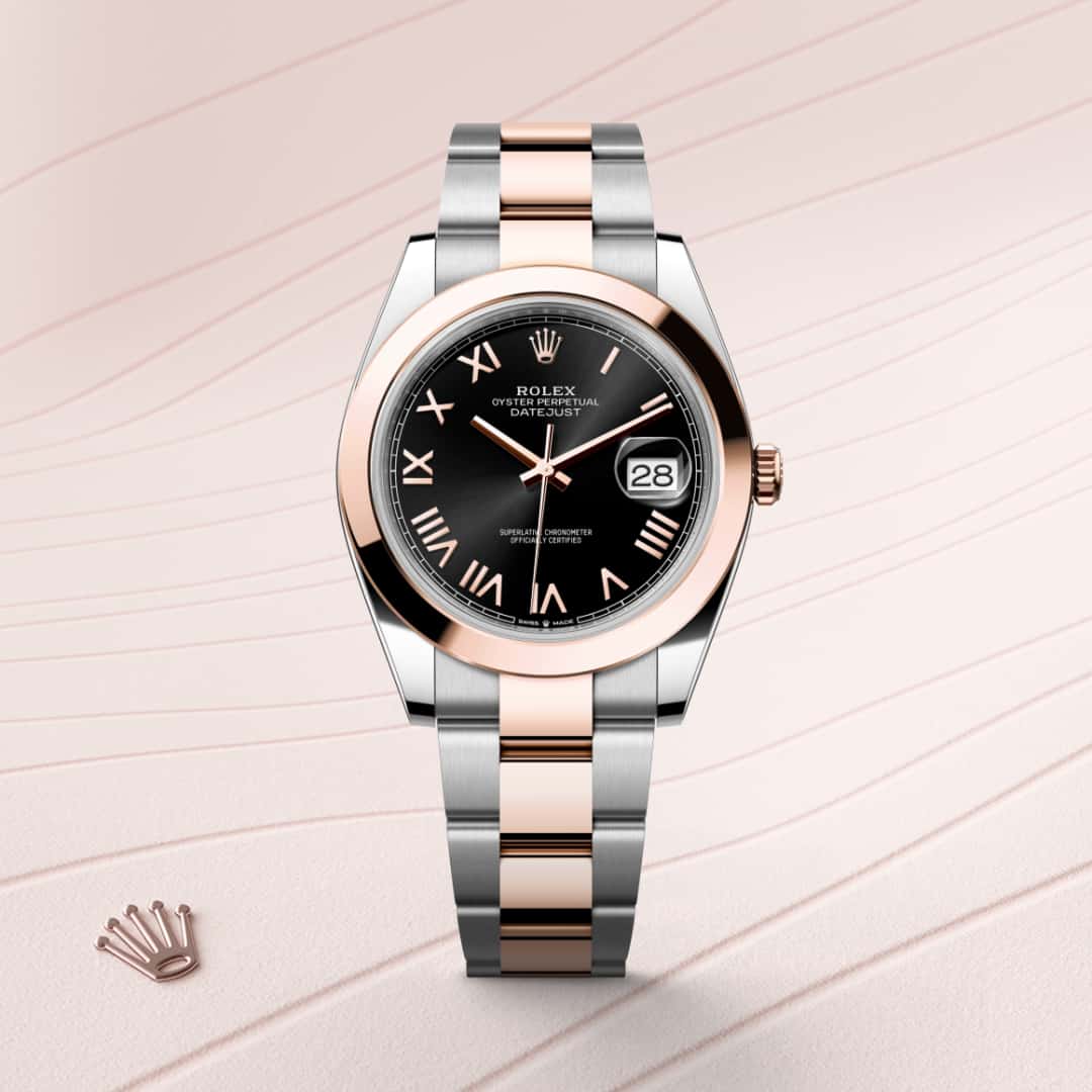 Rolex Datejust in Everose Rolesor - combination of Oystersteel and Everose gold, M126301-0023 - Clarkson Jewelers