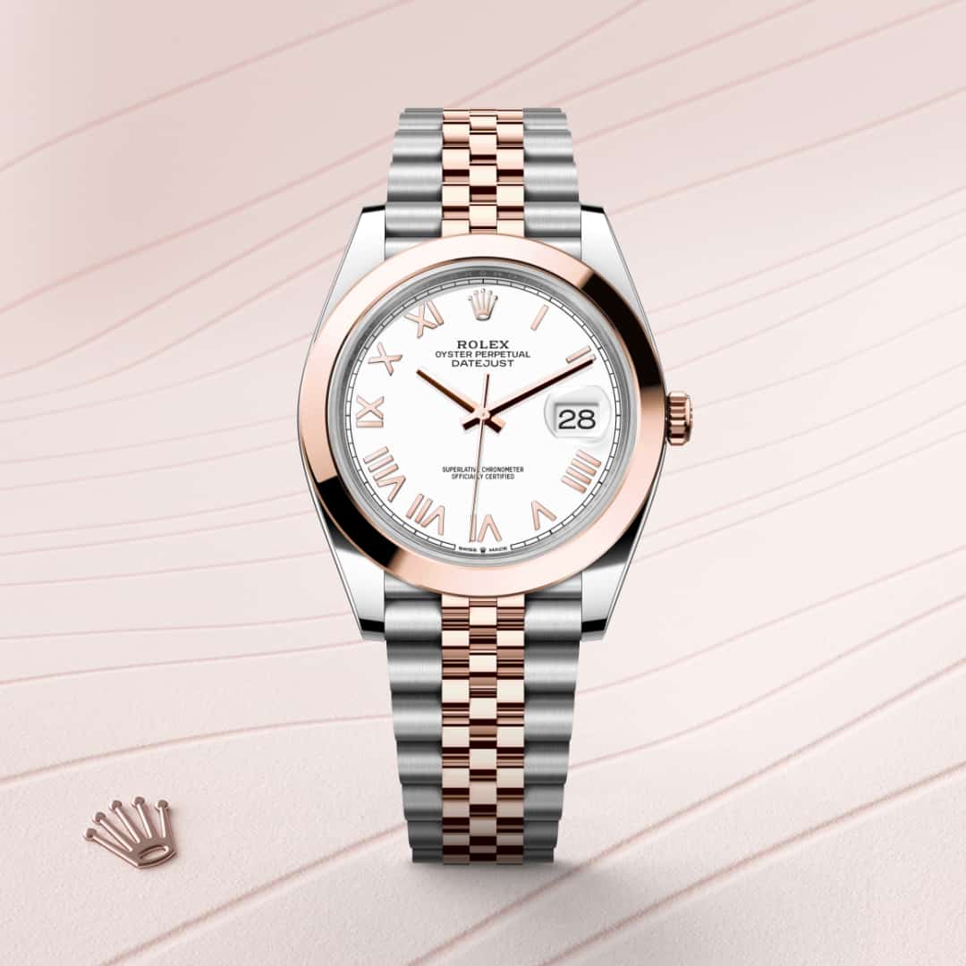 Rolex Datejust in Everose Rolesor - combination of Oystersteel and Everose gold, M126301-0026 - Meierotto Jewelers