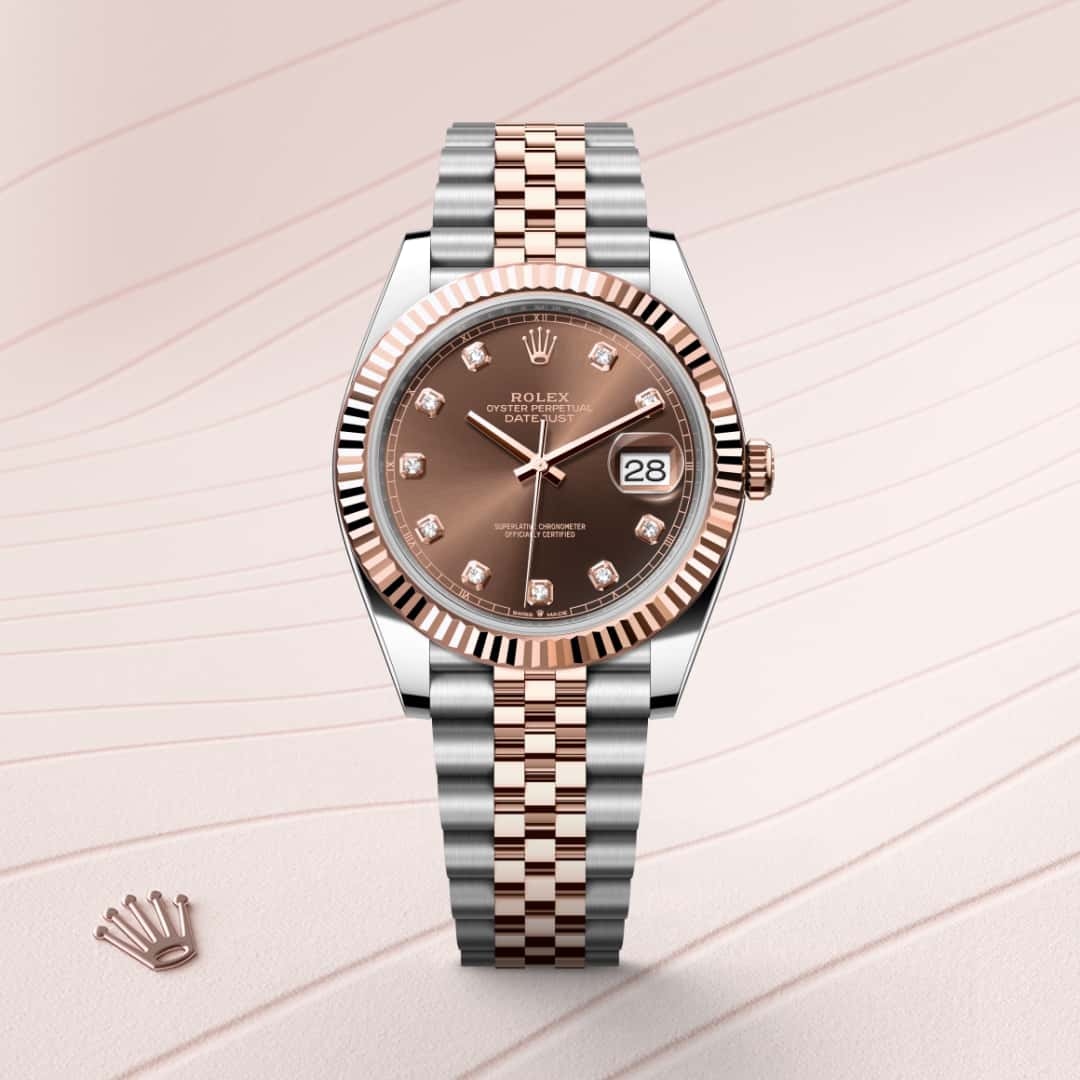 Rolex Datejust in Everose Rolesor - combination of Oystersteel and Everose gold, M126331-0004 - Orrs Jewelers