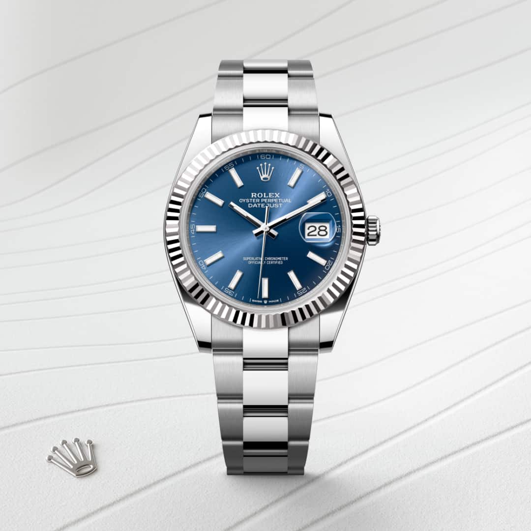 Rolex Datejust in White Rolesor - combination of Oystersteel and white gold, M126334-0001 - Little Switzerland