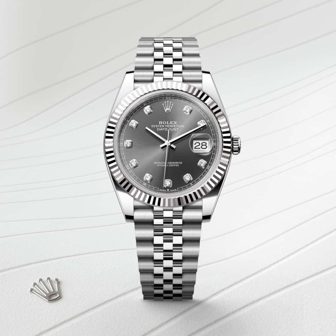 Rolex Datejust in White Rolesor - combination of Oystersteel and white gold, M126334-0006 - Richter & Phillips