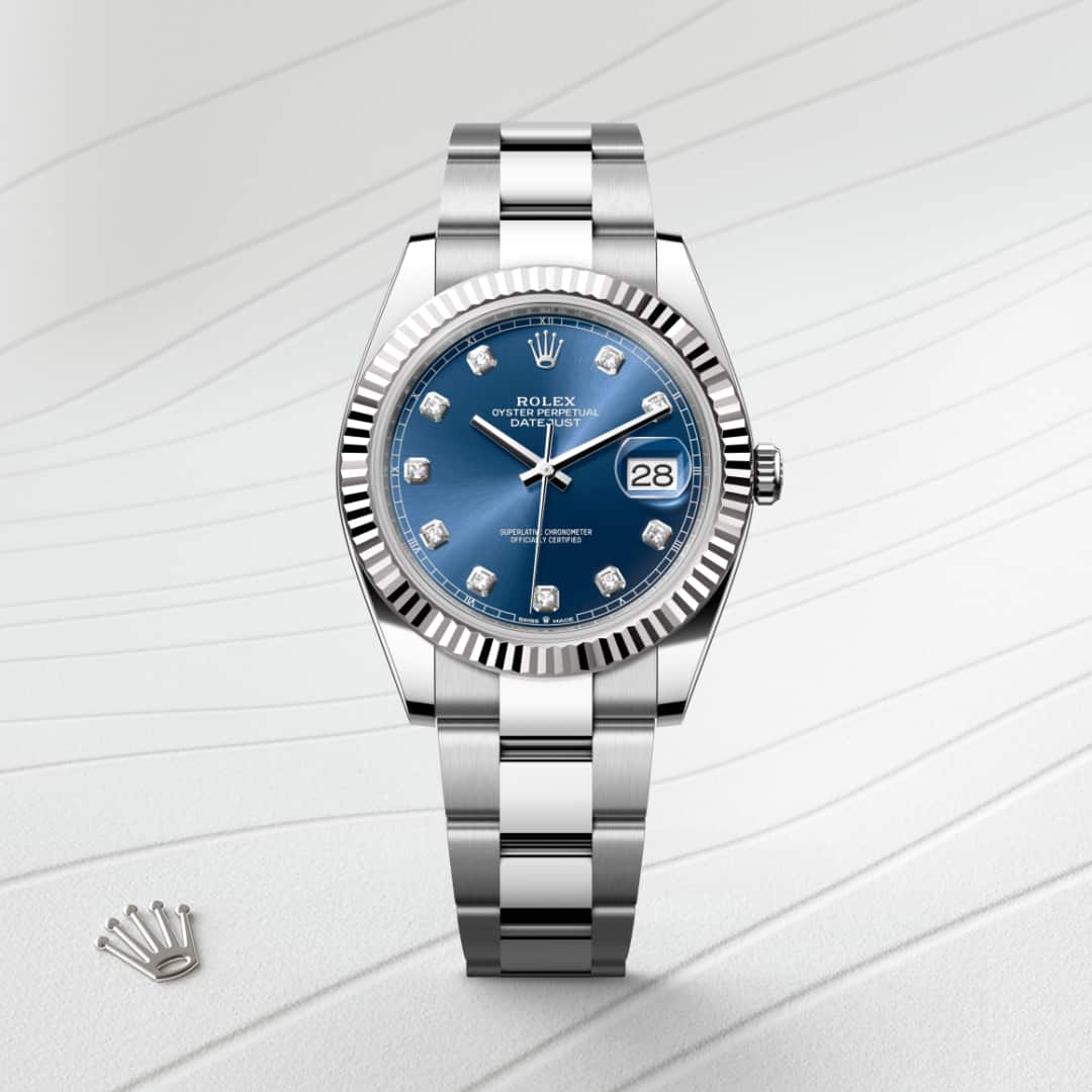 Rolex Datejust in White Rolesor - combination of Oystersteel and white gold, M126334-0015 - Little Switzerland