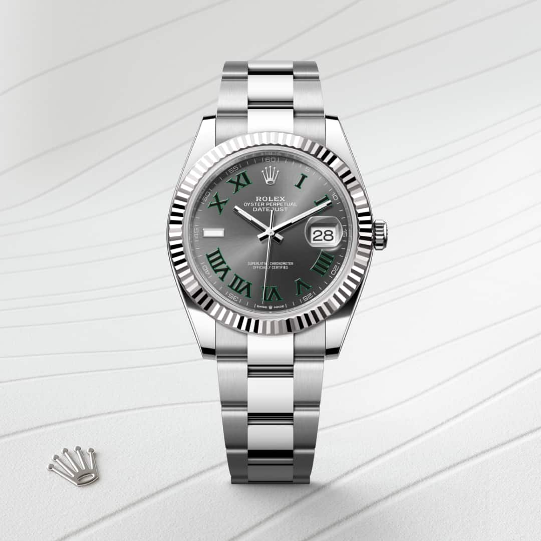 Rolex Datejust in White Rolesor - combination of Oystersteel and white gold, M126334-0021 - Little Switzerland