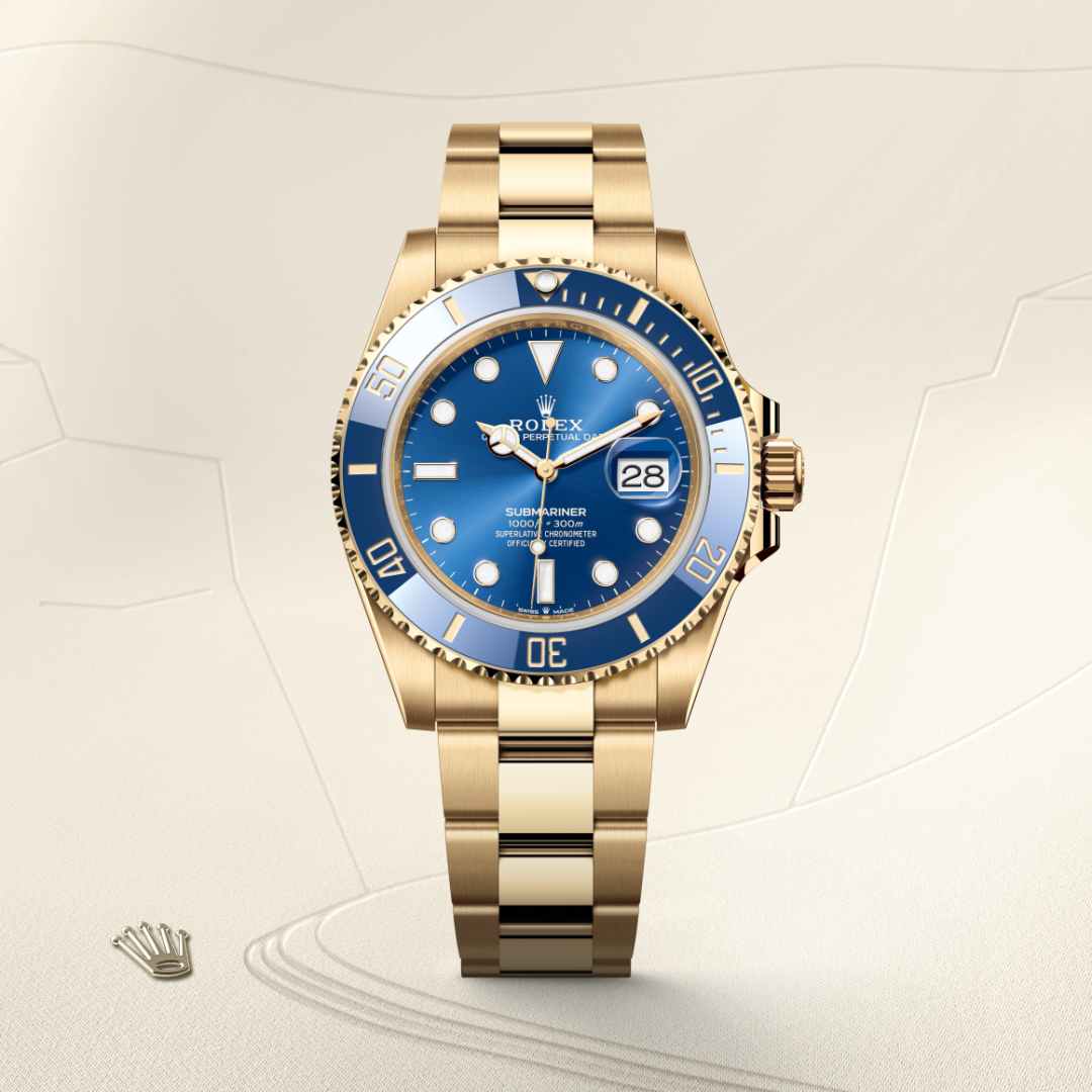 Rolex Submariner in 18 kt yellow gold, M126618LB-0002 - Little Switzerland