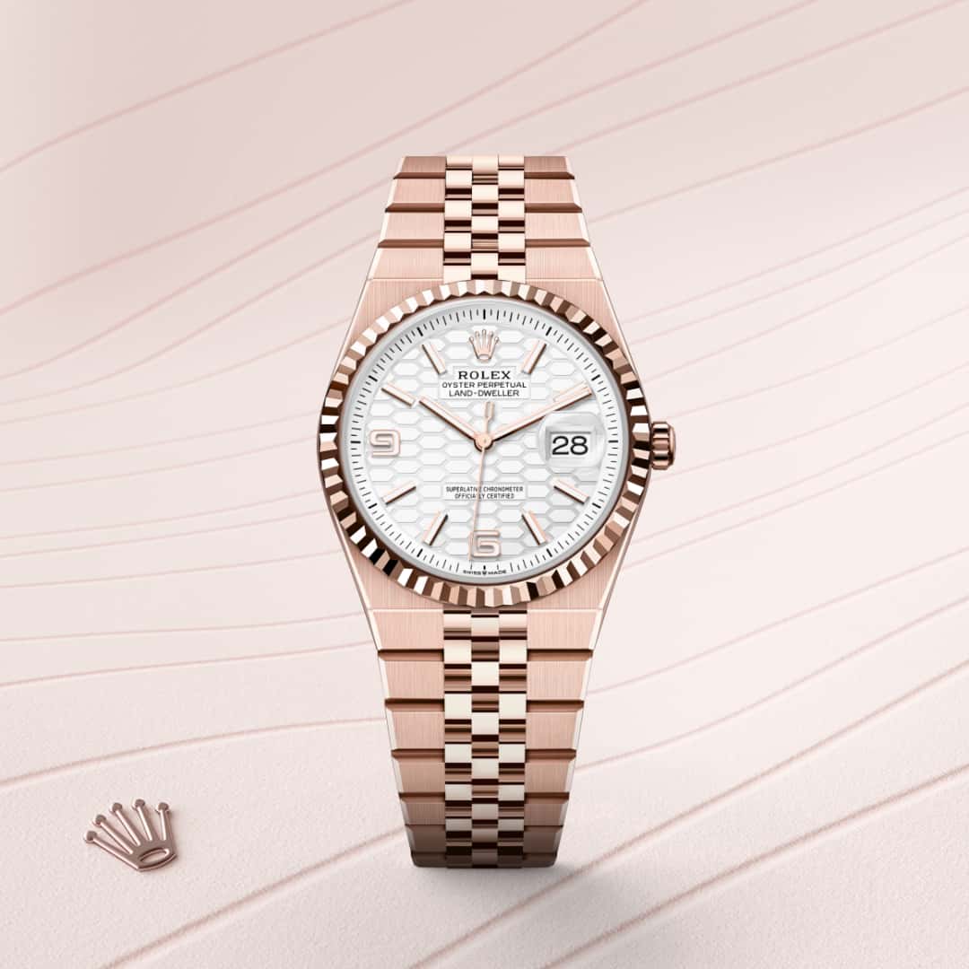 Rolex Land-Dweller in 18 kt Everose gold, M127235-0001 - Blakemans Jewelry