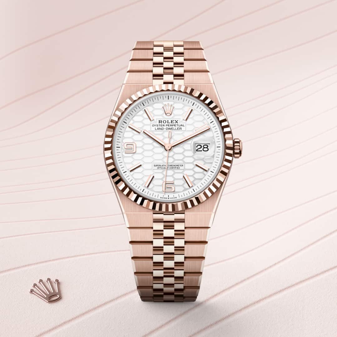 Rolex Land-Dweller in 18 kt Everose gold, M127335-0001 - Blakemans Jewelry