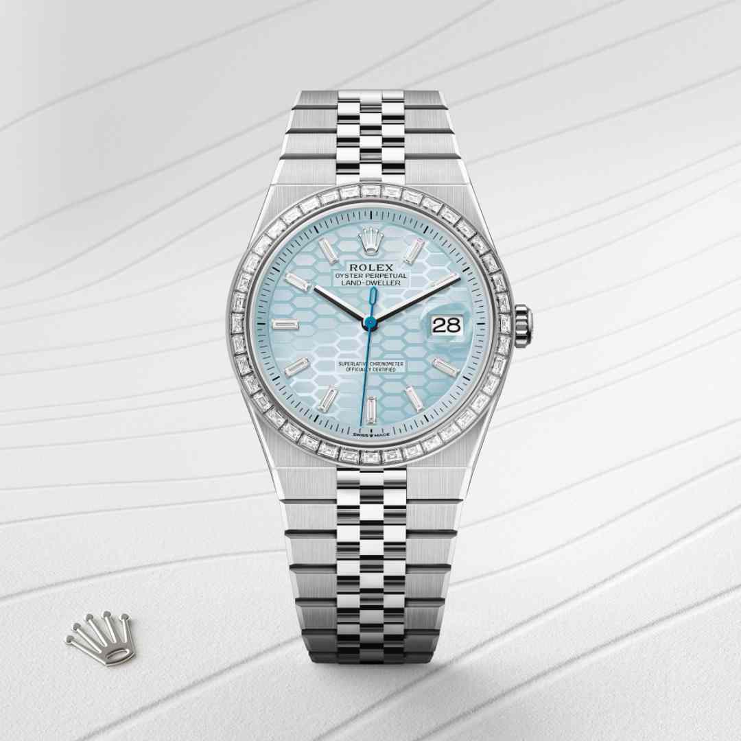 Rolex Land-Dweller in Platinum, M127386TBR-0001 - Lenox Jewelers
