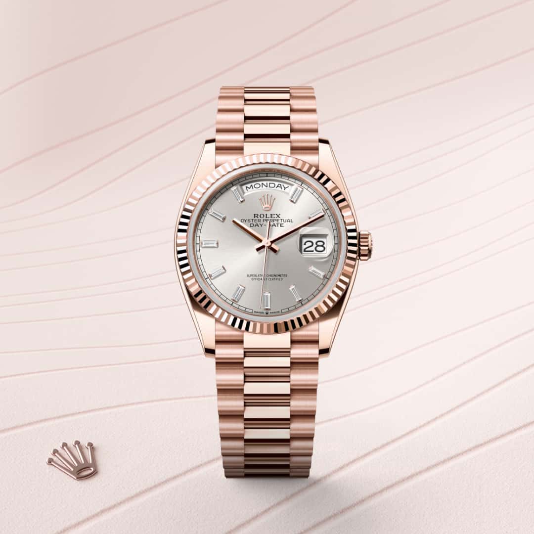 Rolex Day-Date in 18 kt Everose gold, M128235-0087 - Richter & Phillips
