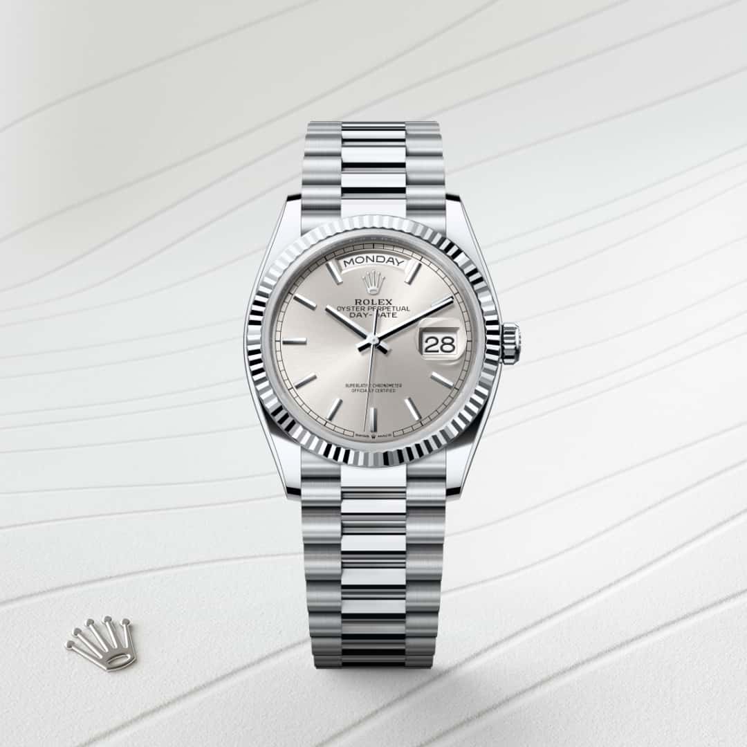 Rolex Day-Date in Platinum, M128236-0001 - Meierotto Jewelers