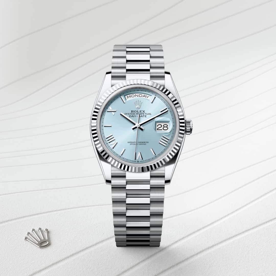 Rolex Day-Date in Platinum, M128236-0018 - Meierotto Jewelers