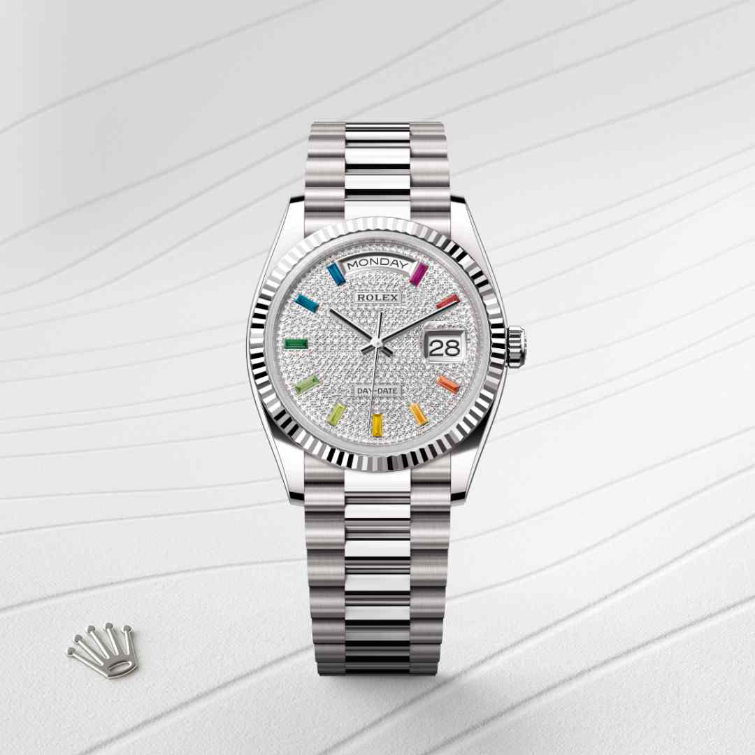Rolex Day-Date in 18 kt white gold, M128239-0019 - Orrs Jewelers
