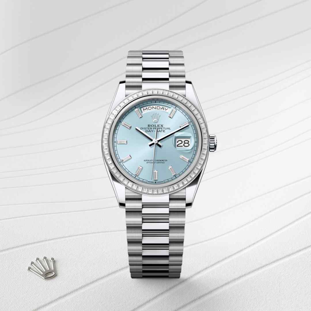 Rolex Day-Date in Platinum, M128396TBR-0003 - Orrs Jewelers