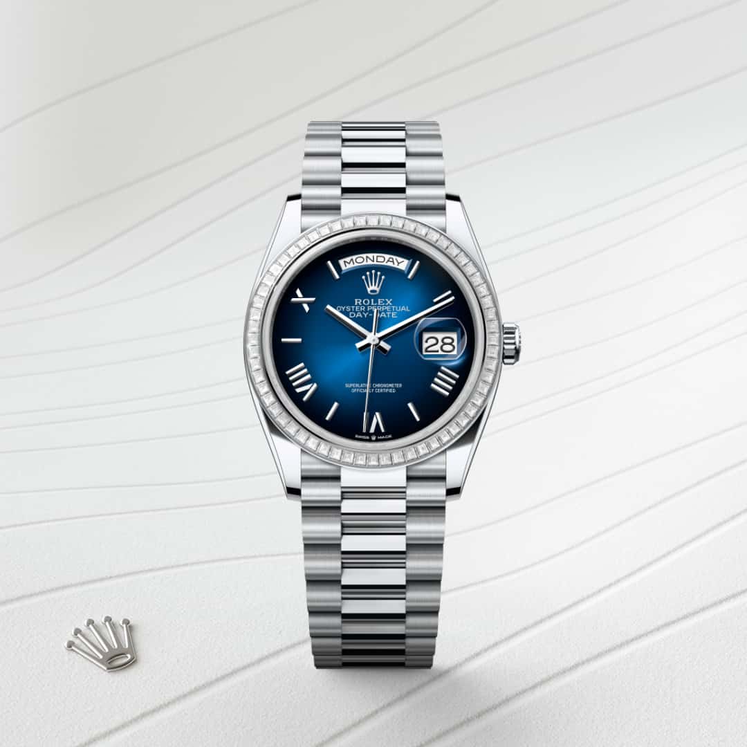 Rolex Day-Date in Platinum, M128396TBR-0021 - Lenox Jewelers