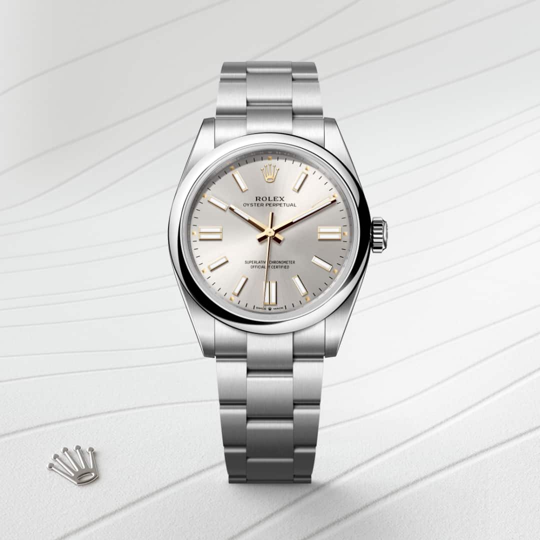 Rolex Oyster Perpetual in Oystersteel, M134300-0001 - Walters & Hogsett
