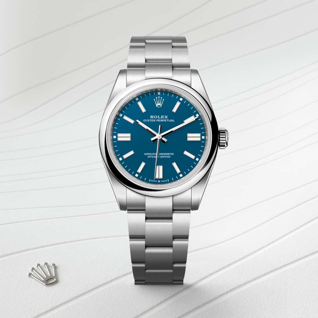Rolex Oyster Perpetual in Oystersteel, M134300-0009 - Little Switzerland