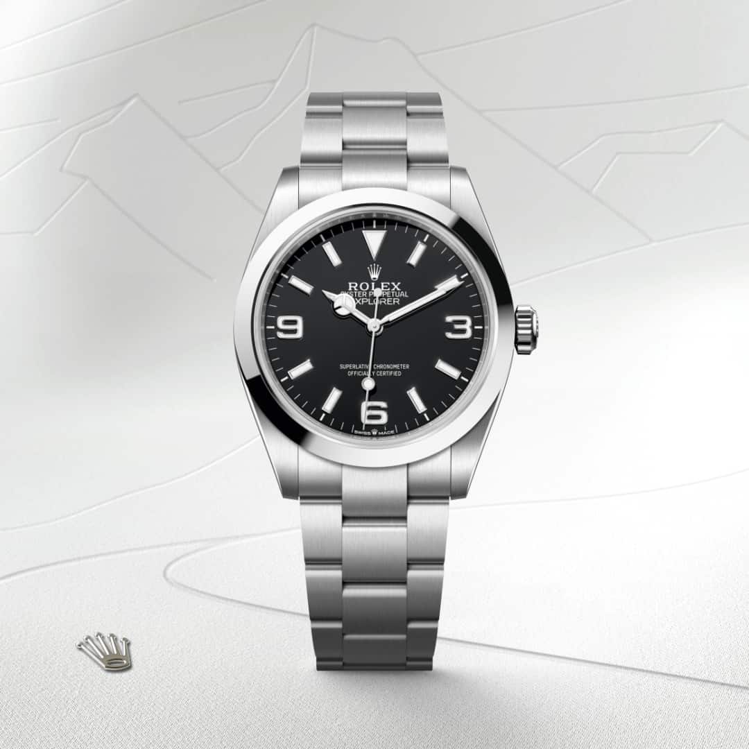 Rolex Explorer in Oystersteel, M224270-0001 - Meierotto Jewelers
