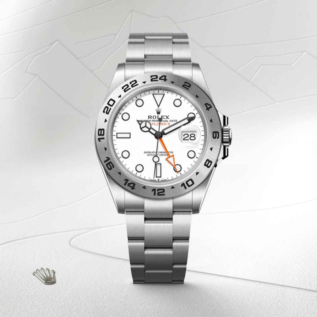 Rolex Explorer II in Oystersteel, M226570-0001 - Meierotto Jewelers