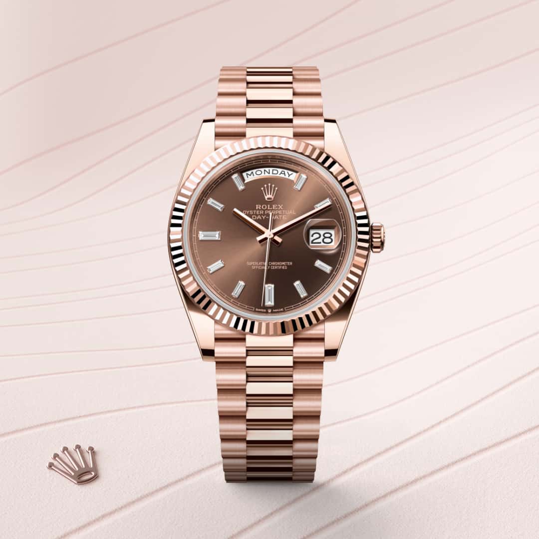 Rolex Day-Date in 18 kt Everose gold, M228235-0003 - Lenox Jewelers