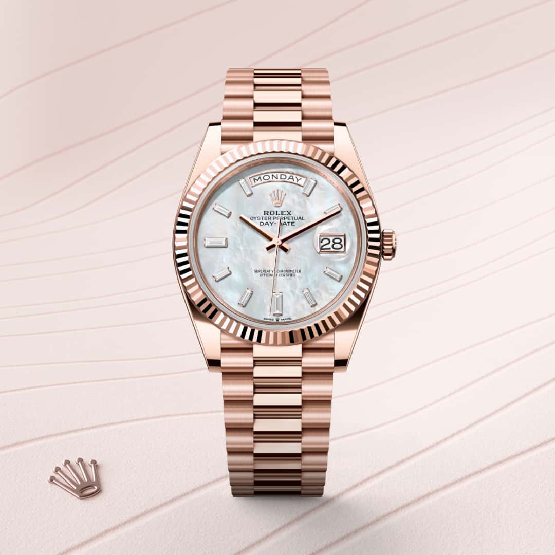 Rolex Day-Date in 18 kt Everose gold, M228235-0056 - Little Switzerland