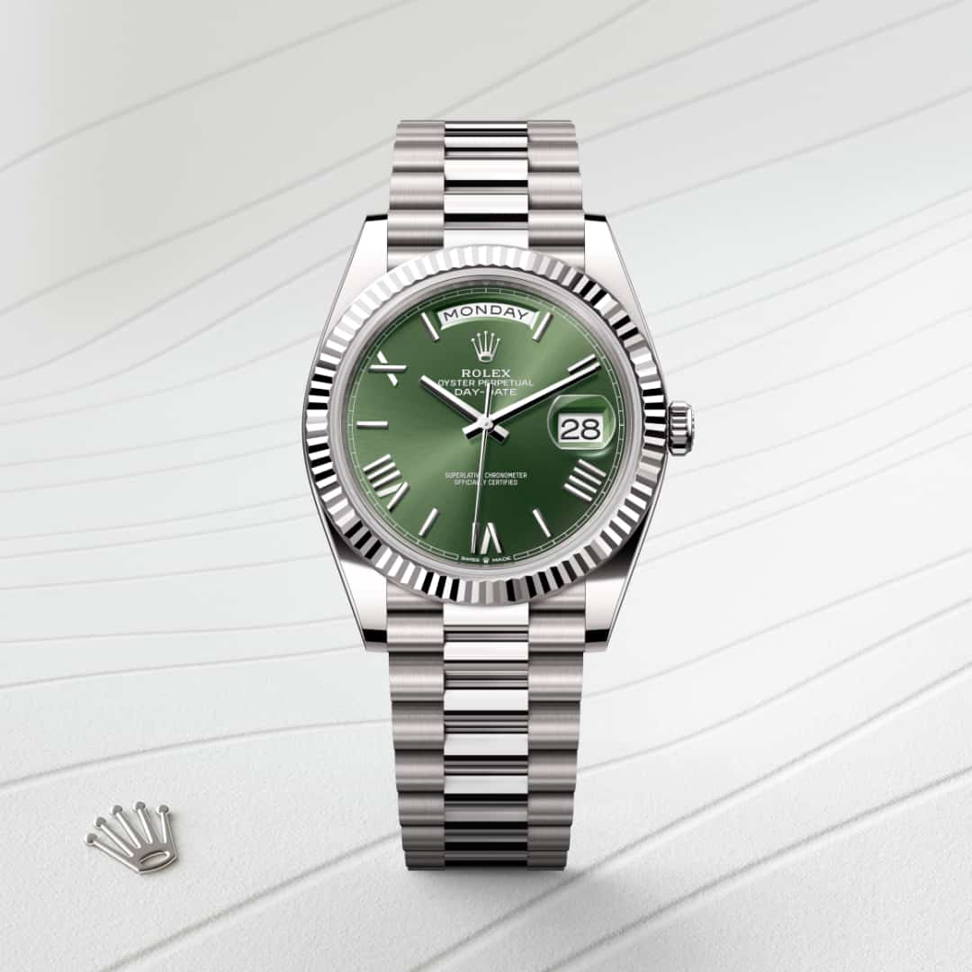 Rolex Day-Date in 18 kt white gold, M228239-0033 - Meierotto Jewelers