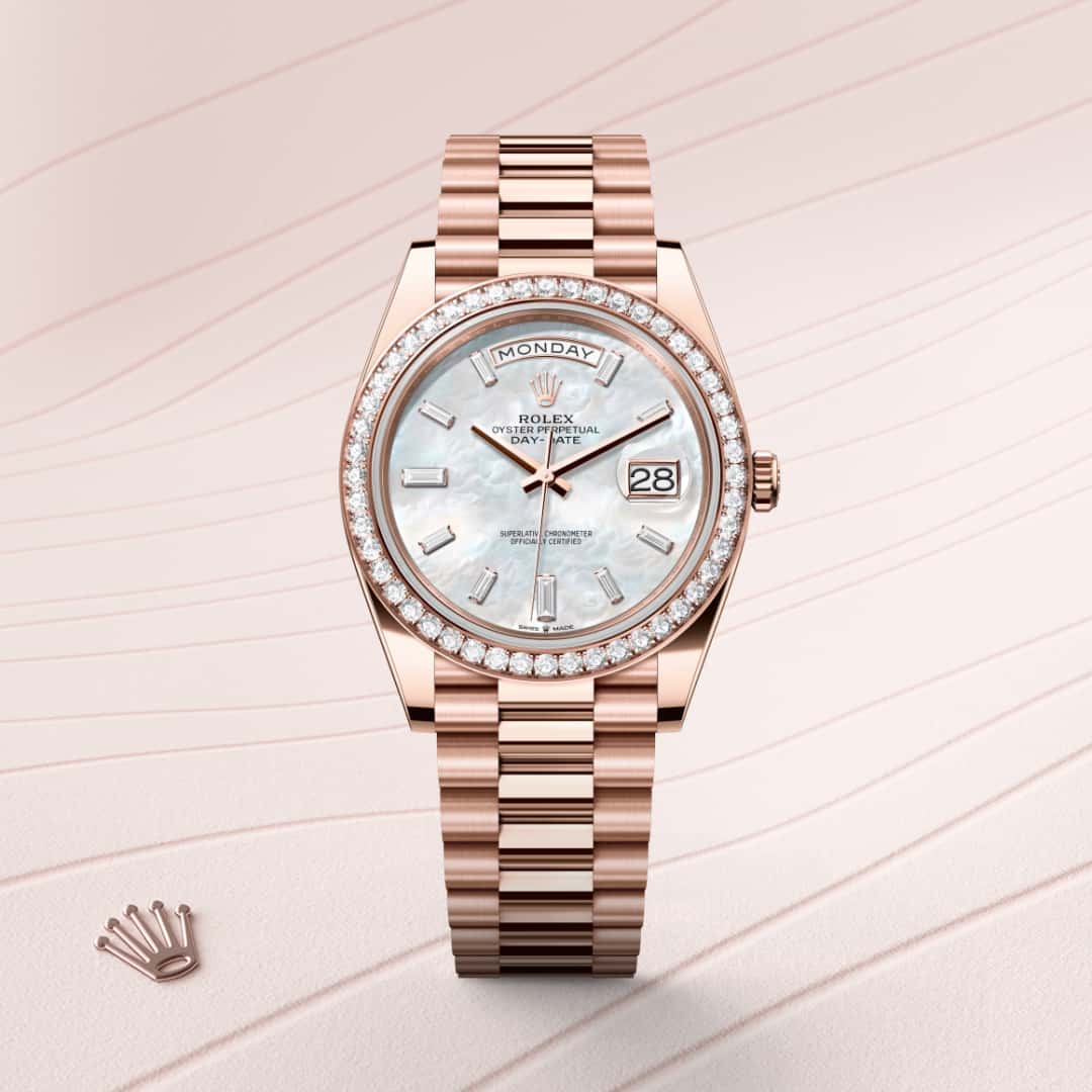 Rolex Day-Date in 18 kt Everose gold, M228345RBR-0026 - Richter & Phillips