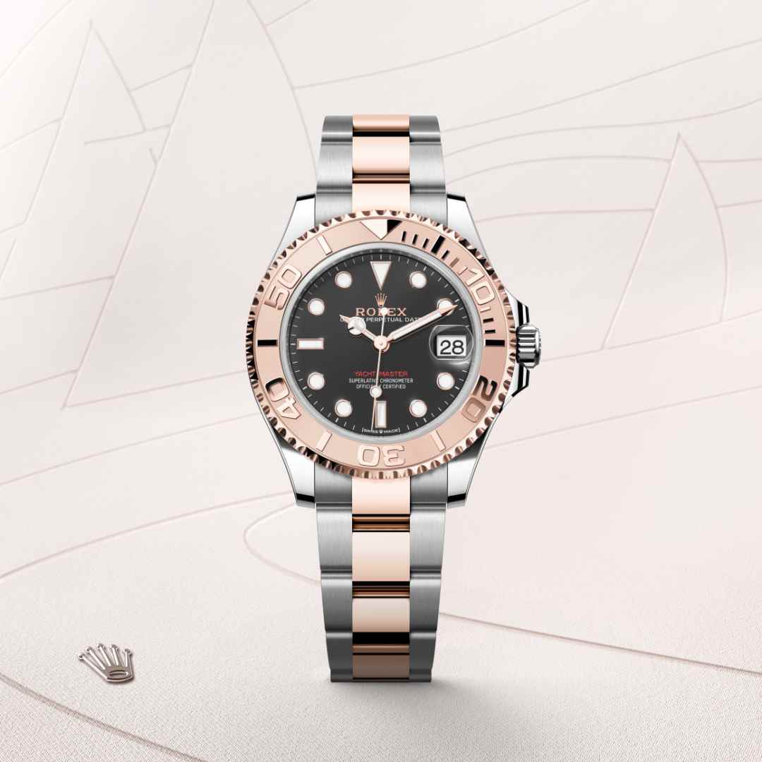 Rolex Yacht-Master in Everose Rolesor - combination of Oystersteel and Everose gold, M268621-0004 - Walters & Hogsett