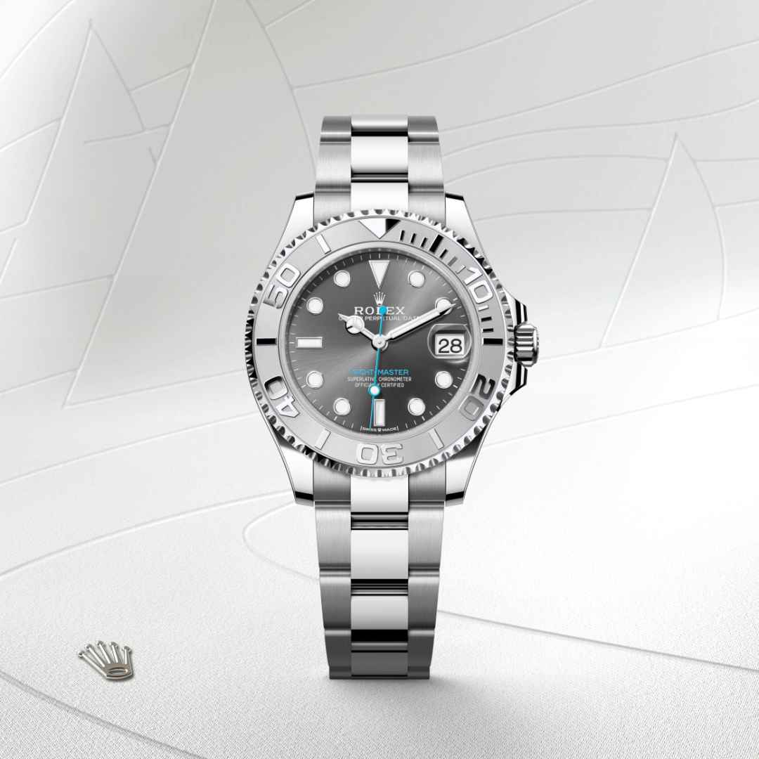 Rolex Yacht-Master in Rolesium - combination of Oystersteel and platinum, M268622-0002 - Walters & Hogsett