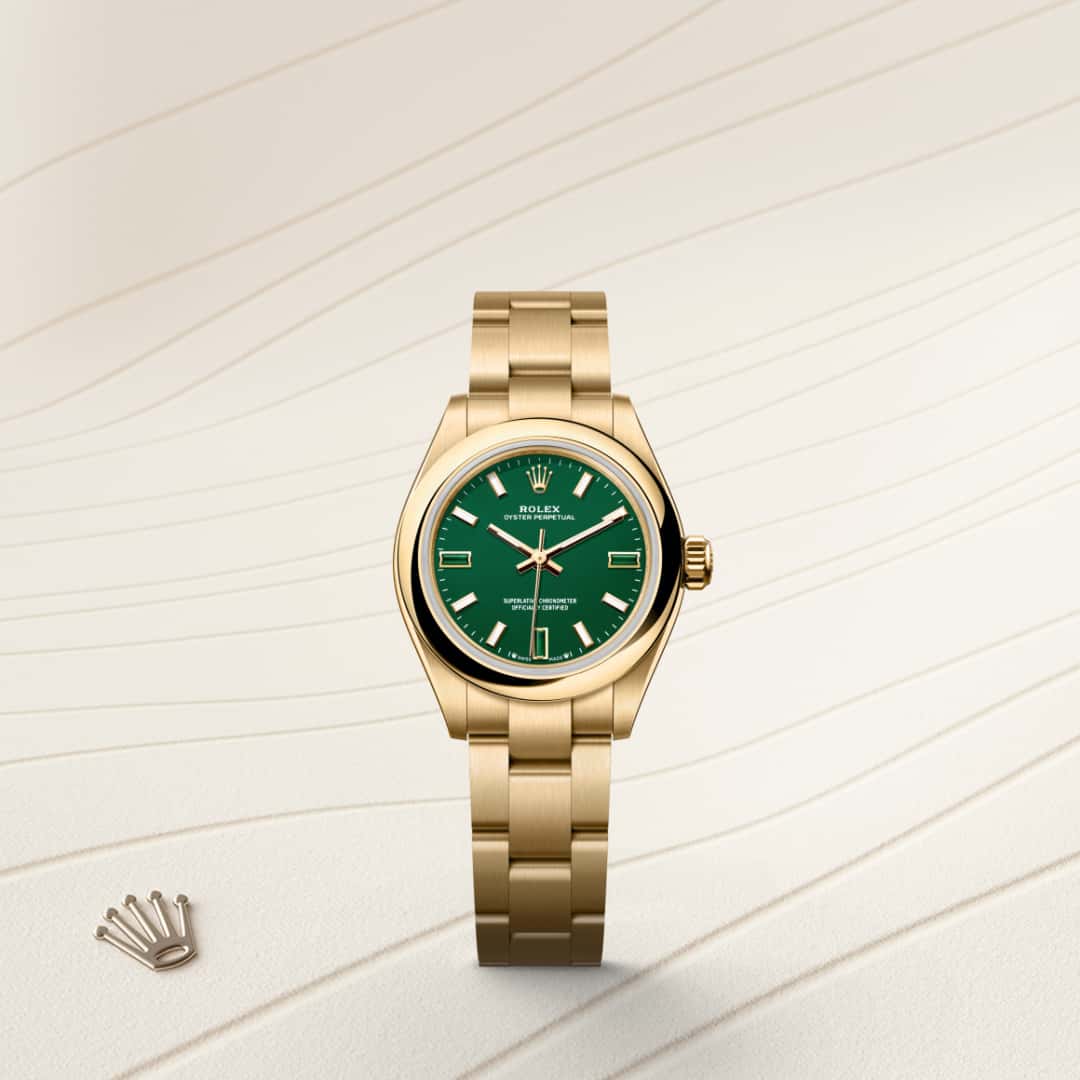 Rolex Oyster Perpetual in 18 kt yellow gold, M276208-0002 - Blakemans Jewelry