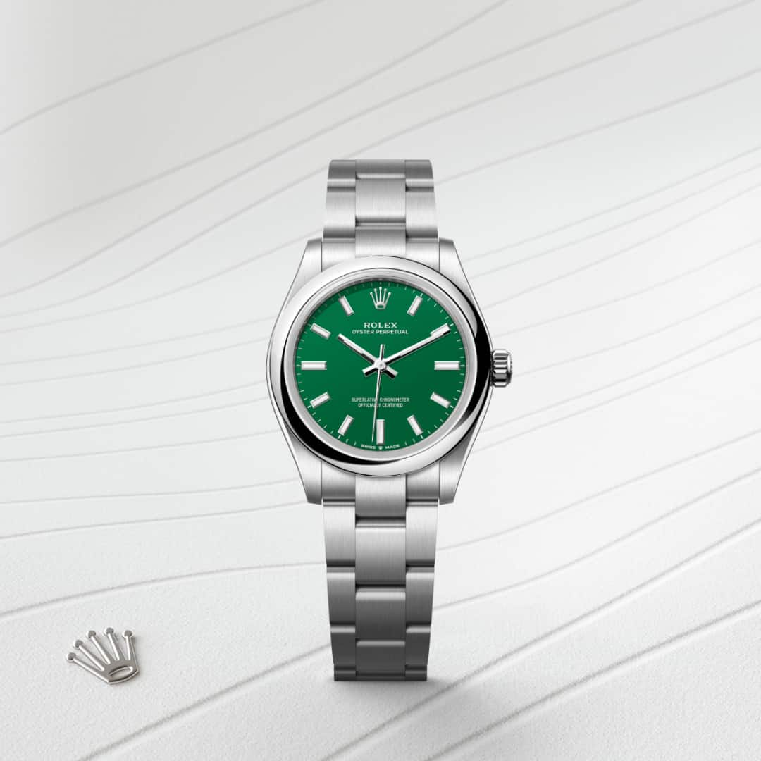 Rolex Oyster Perpetual in Oystersteel, M277200-0006 - Little Switzerland
