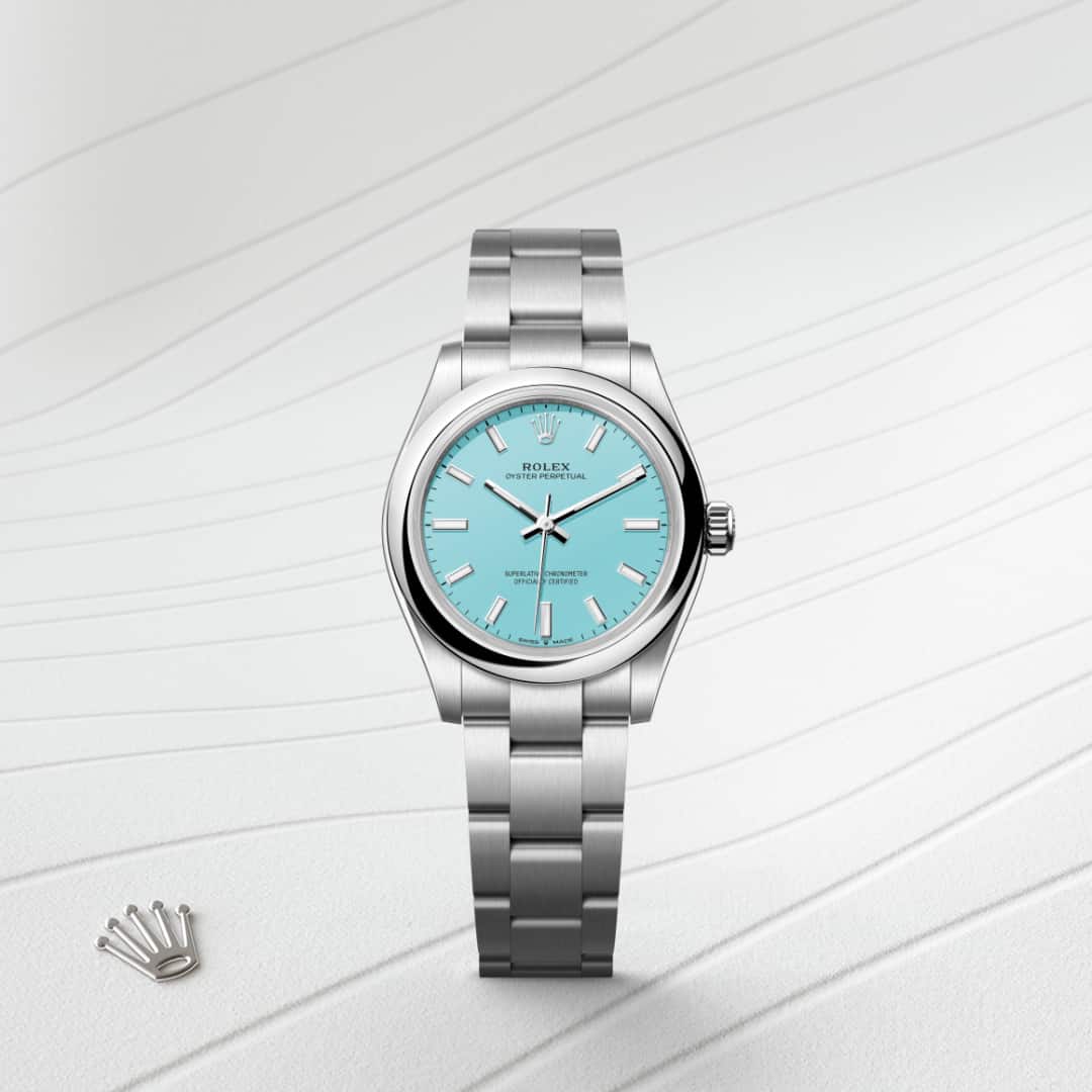 Rolex Oyster Perpetual in Oystersteel, M277200-0007 - Little Switzerland