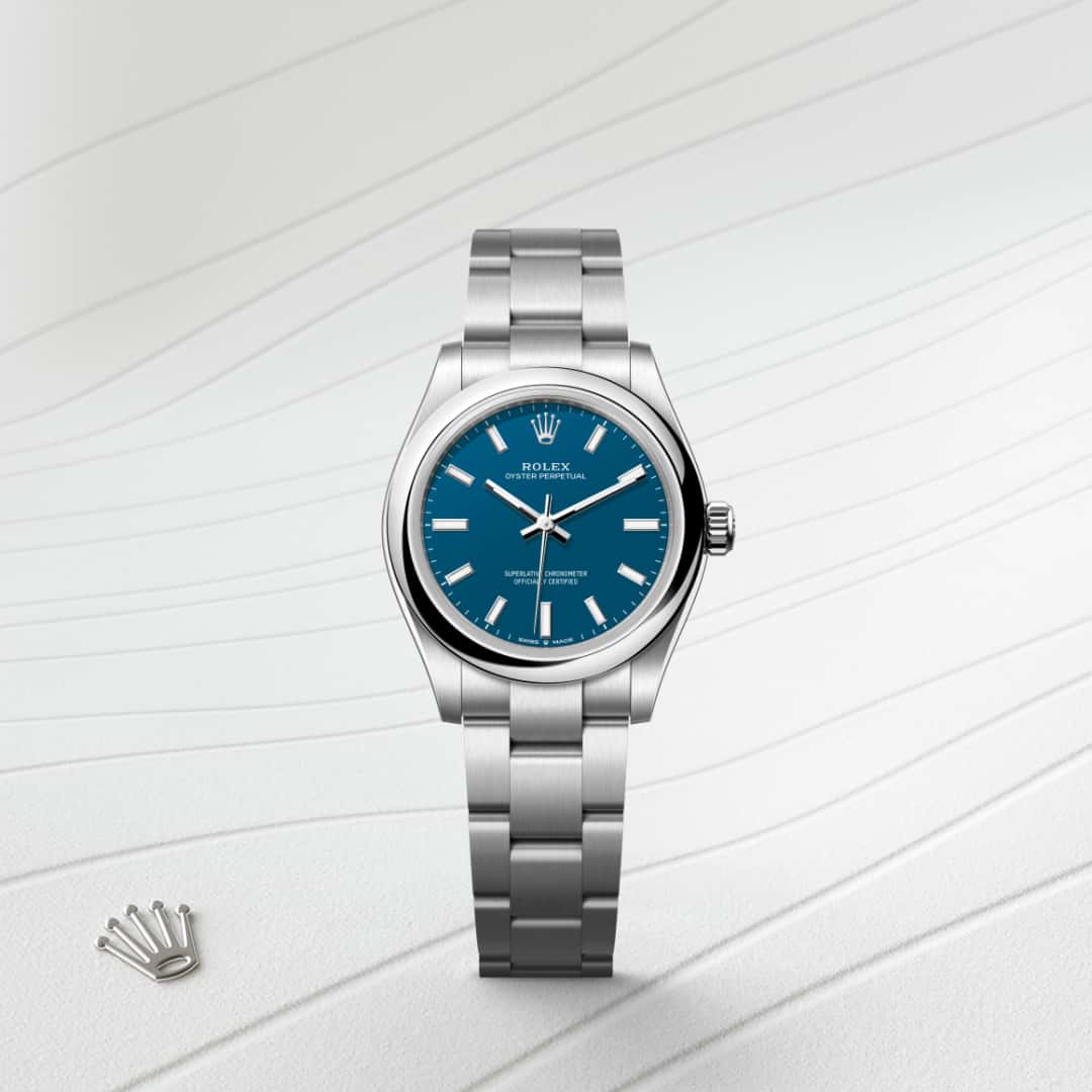 Rolex Oyster Perpetual in Oystersteel, M277200-0017 - Little Switzerland