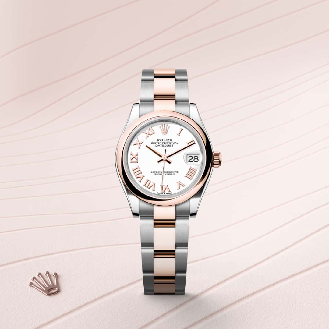 Rolex Datejust in Everose Rolesor - combination of Oystersteel and Everose gold, M278241-0001 - Clarkson Jewelers
