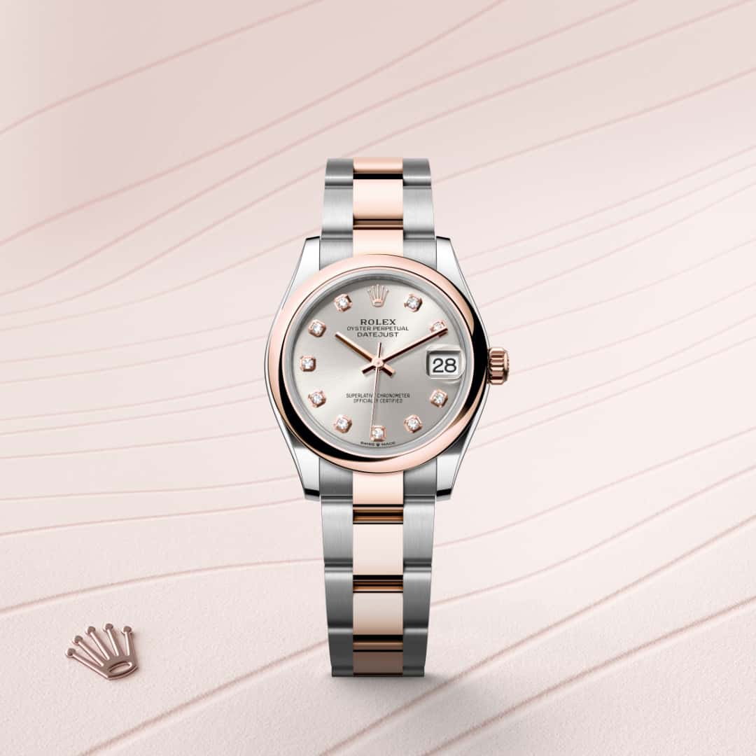 Rolex Datejust in Everose Rolesor - combination of Oystersteel and Everose gold, M278241-0015 - Meierotto Jewelers